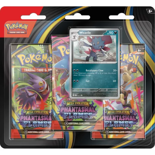 Pokémon TCG: Mega Evolution Phantasmal Flames - 3 Pack - Image 2