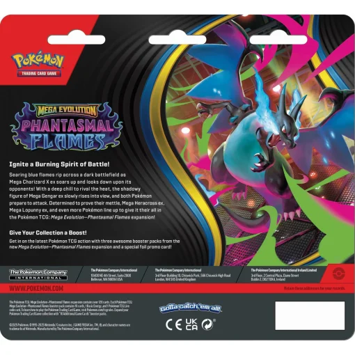 Pokémon TCG: Mega Evolution Phantasmal Flames - 3 Pack - Image 3