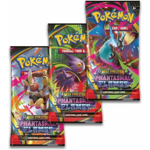 Pokémon TCG: Mega Evolution Phantasmal Flames - 3 Pack - Image 4